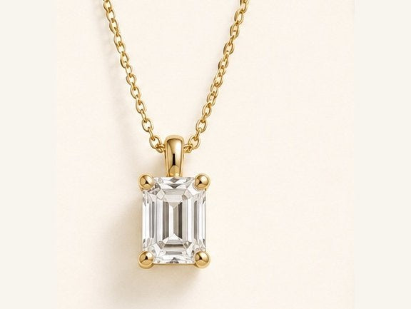 Sample 03 · Celeste Emerald Pendant